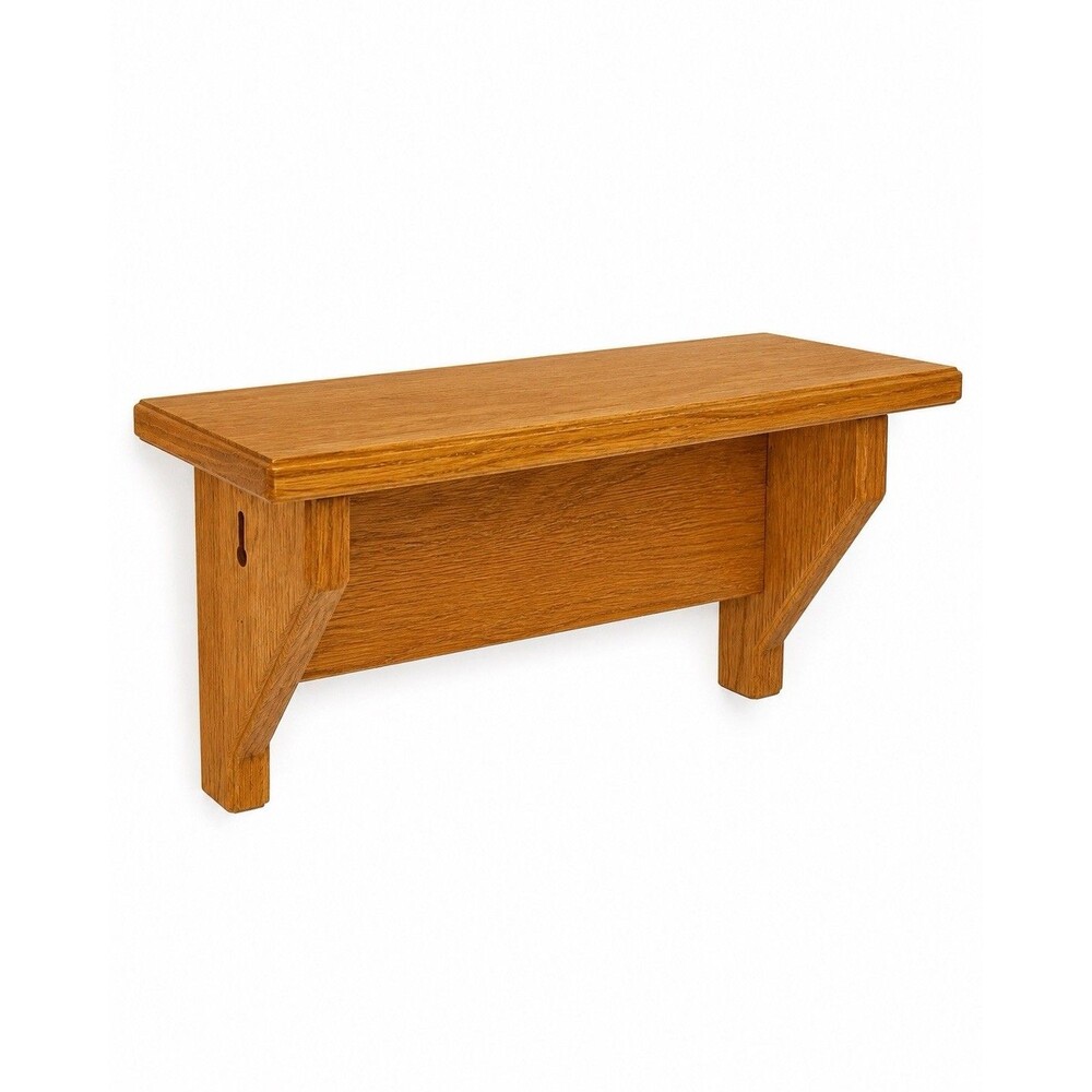 Vintage Wooden Shelf Thick And Weighted